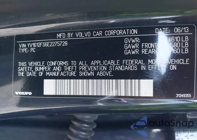 YV1612FS6E2275728: 42817672