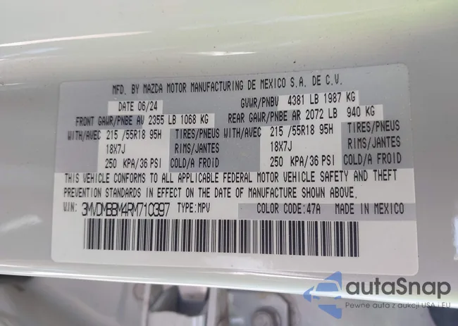 3MVDMBBM4RM710397: 42817674