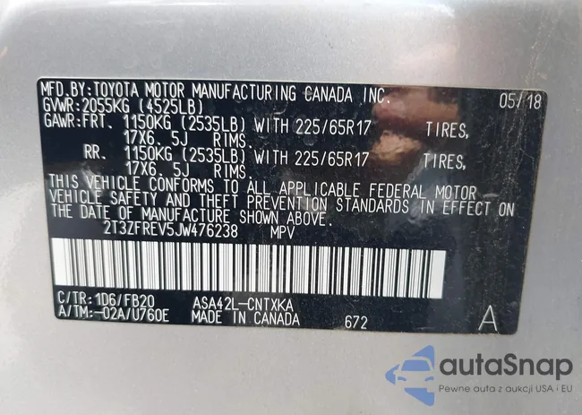 2T3ZFREV5JW476238: 42817746