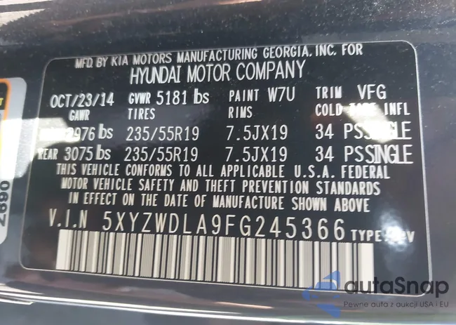 5XYZWDLA9FG245366: 42817791