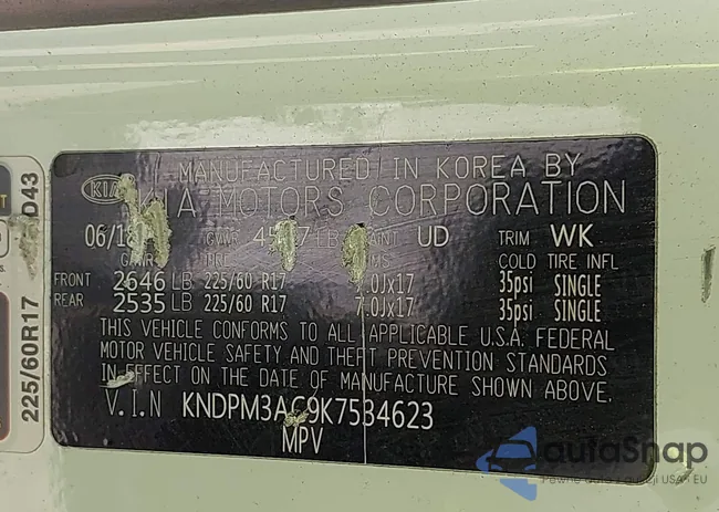 KNDPM3AC9K7534623: 42817878