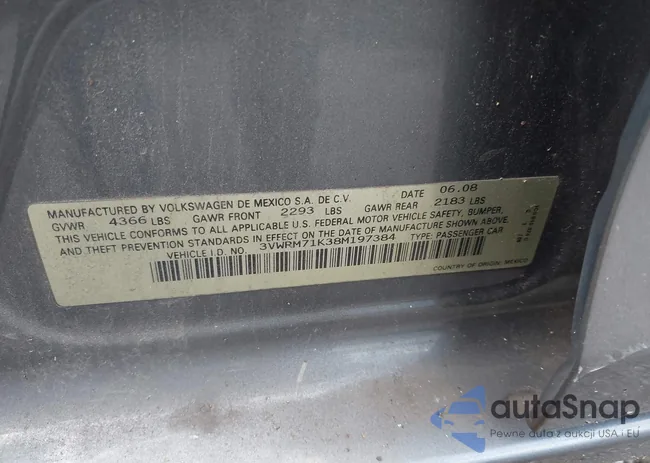 3VWRM71K38M197384: 42818984