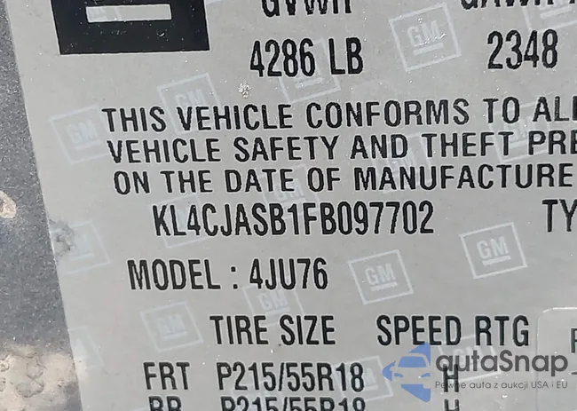 KL4CJASB1FB097702: 42819100