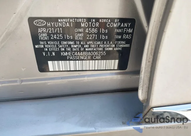 KMHEC4A48BA006255: 42819155