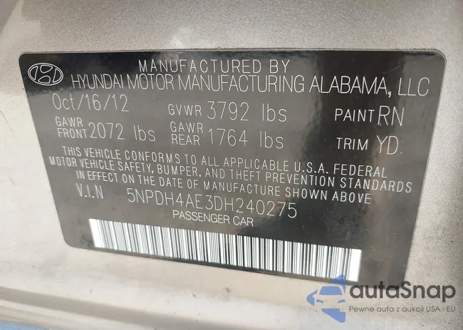 5NPDH4AE3DH240275: 42819323