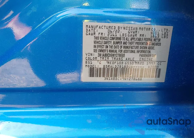 3N1AB8CV9NY278688: 42819338