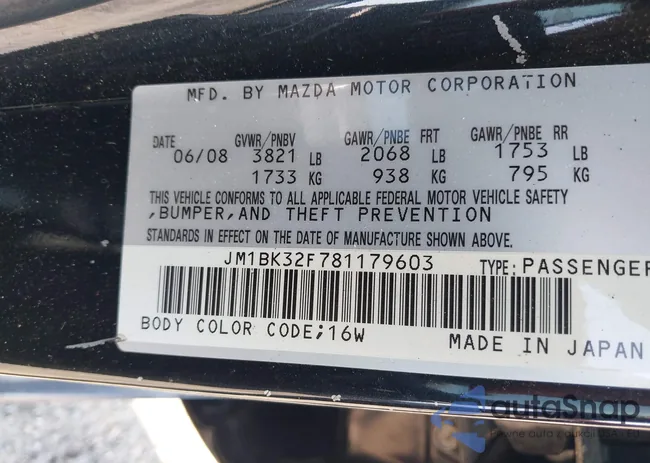 JM1BK32F781179603: 42819509