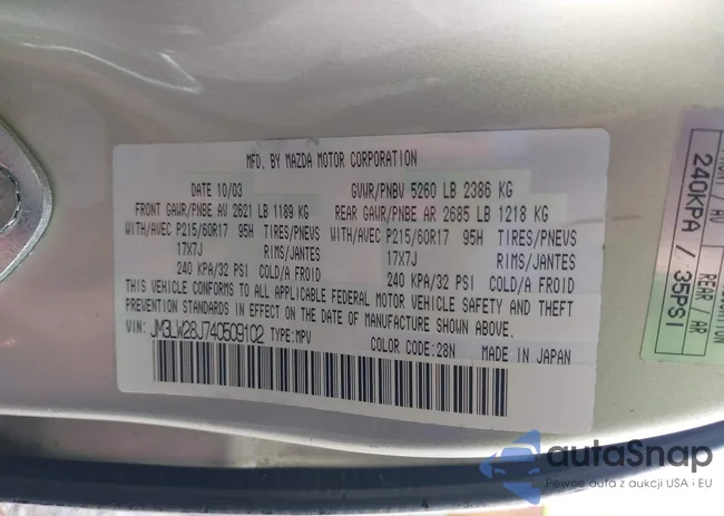 JM3LW28J740509102: 42818527