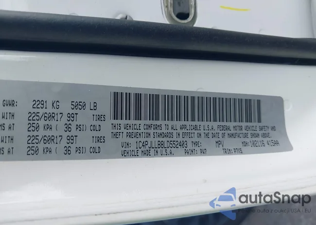 1C4PJLLB8LD552403: 42818652