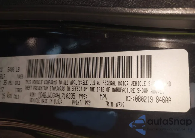 1C4BJWDG4HL710335: 42818708