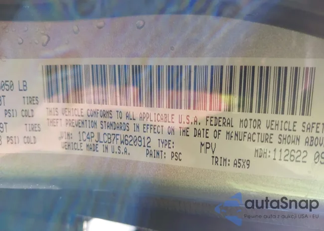 1C4PJLCB7FW620912: 42818733