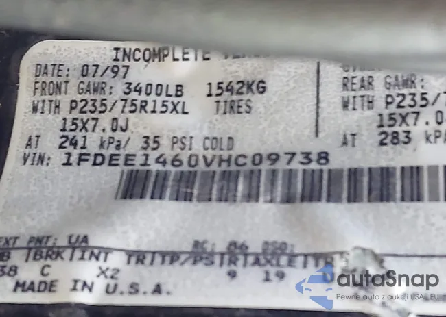 1FDEE1460VHC09738: 42818758