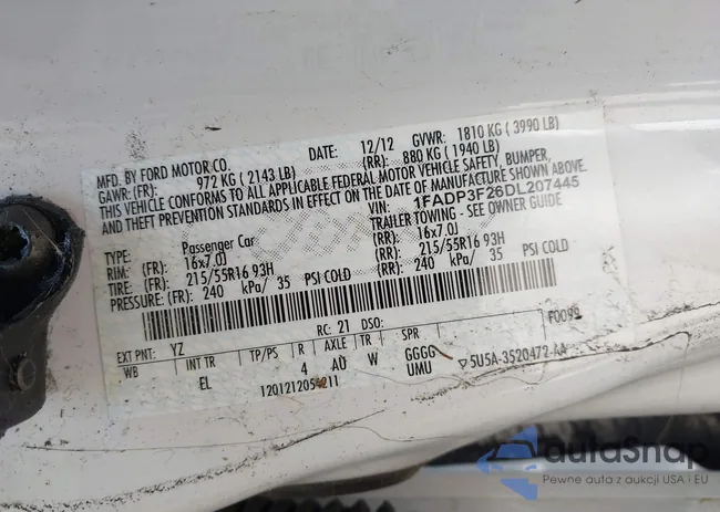 1FADP3F26DL207445: 42818882