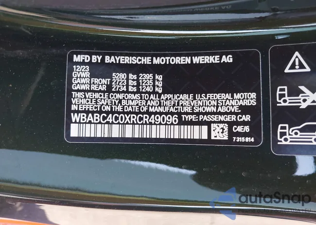 WBABC4C0XRCR49096: 42820147