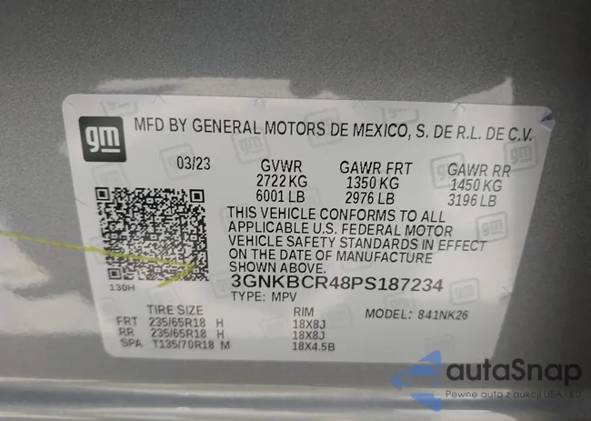 3GNKBCR48PS187234: 42820192