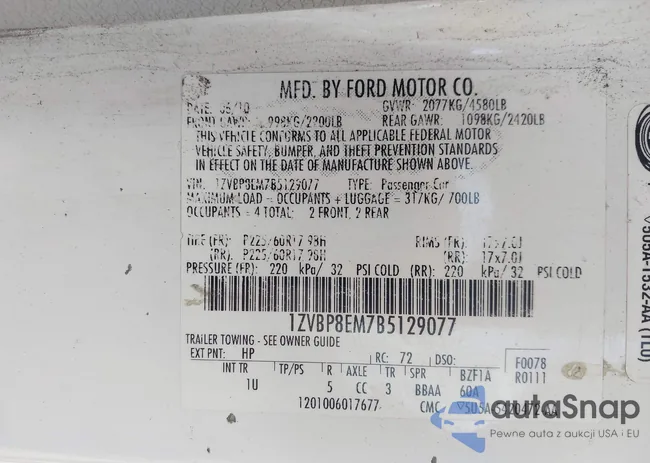 1ZVBP8EM7B5129077: 42820249