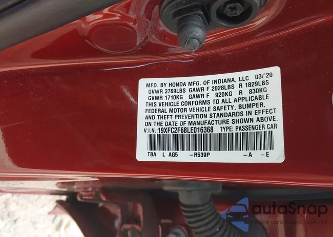 19XFC2F68LE016368: 42820454