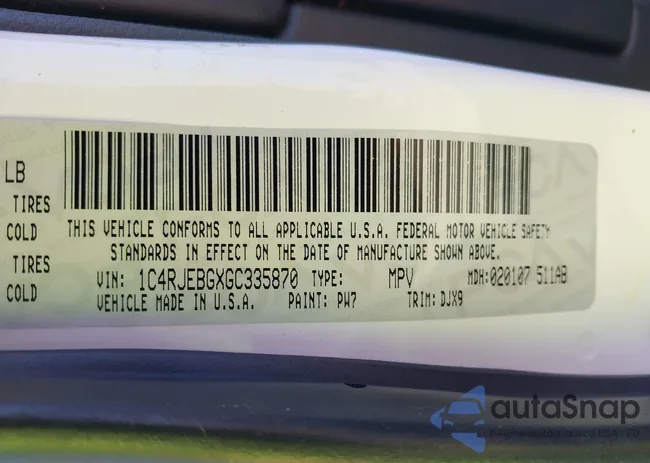 1C4RJEBGXGC335870: 42820465