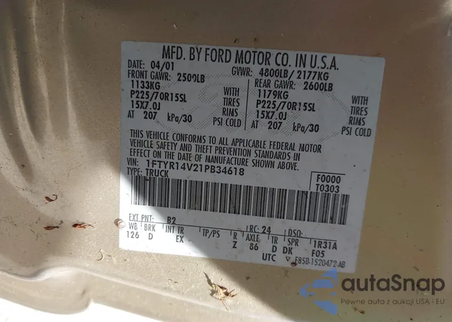 1FTYR14V21PB34618: 42820507