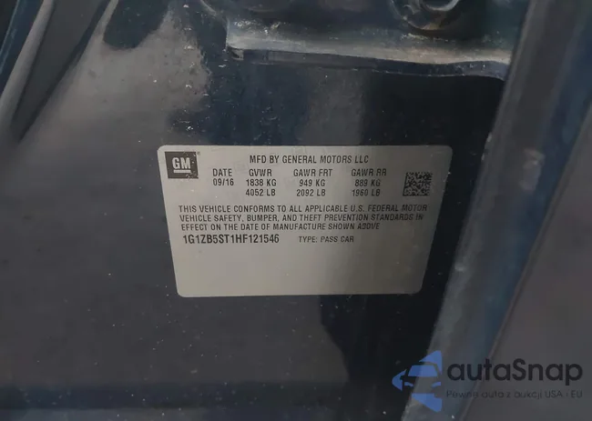 1G1ZB5ST1HF121546: 42819552