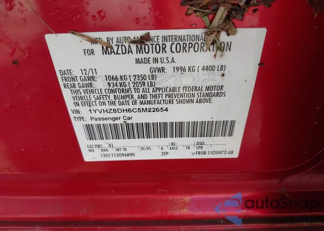 1YVHZ8DH6C5M22654: 42819621