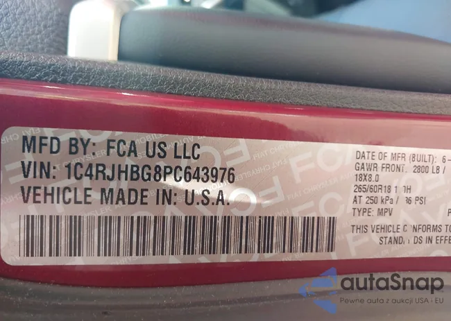 1C4RJHBG8PC643976: 42819720