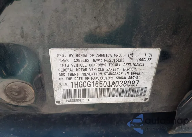 1HGCG16501A038097: 42819848