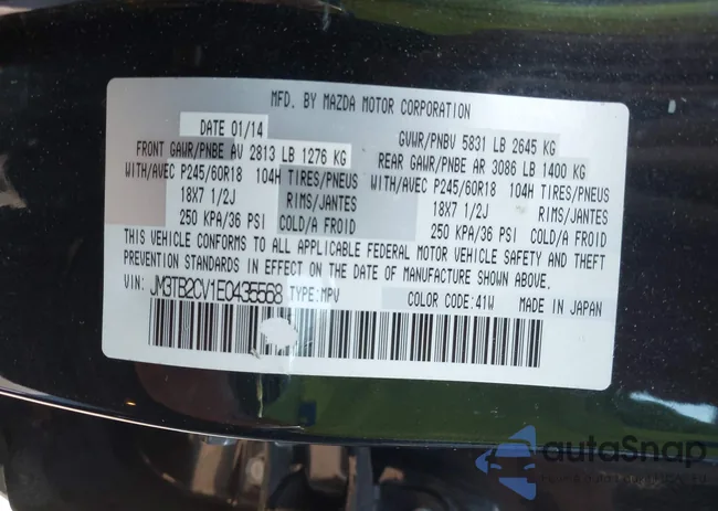 JM3TB2CV1E0435568: 42820995