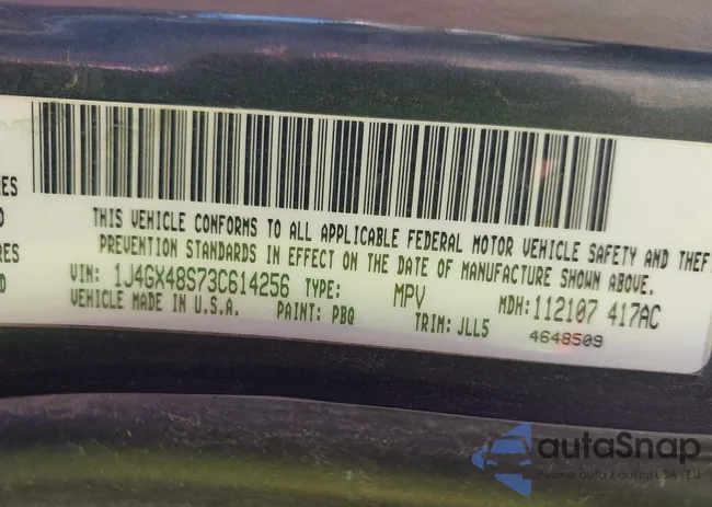 1J4GX48S73C614256: 42821098