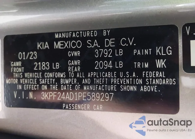 3KPF24AD1PE589297: 42821111