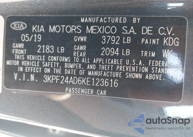 3KPF24AD6KE123616: 42821953