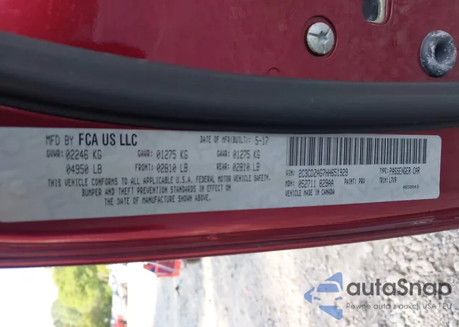 2C3CDZAG7HH651929: 42822025