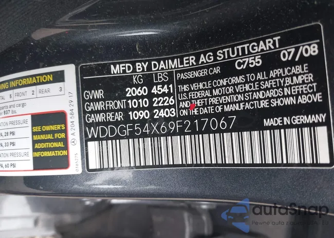 WDDGF54X69F217067: 42822067