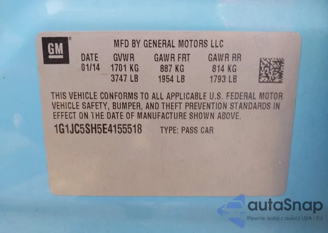 1G1JC5SH5E4155518: 42822088