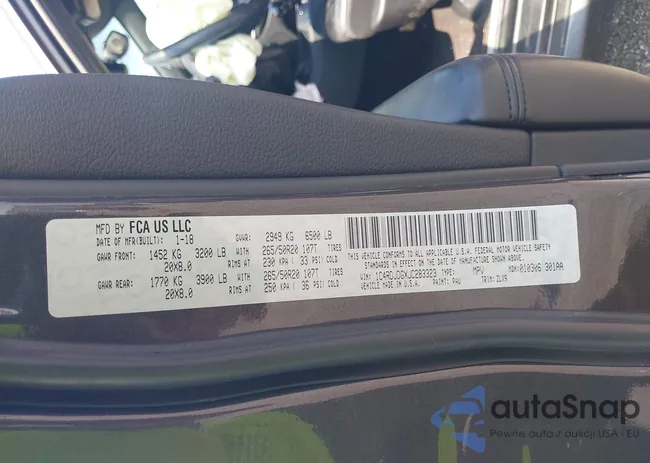 1C4RDJDGXJC283323: 42822093