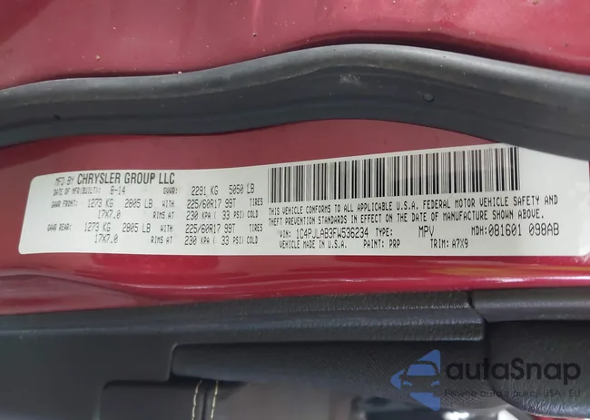 1C4PJLAB3FW536234: 42822209