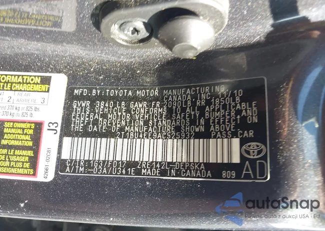 2T1BU4EE9AC525932: 42822292