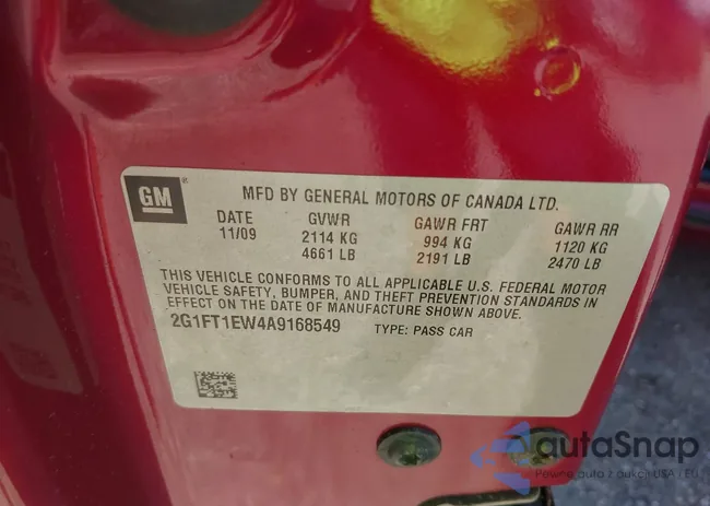 2G1FT1EW4A9168549: 42822310