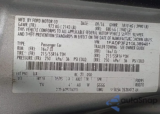 1FADP3F21GL389401: 42822376