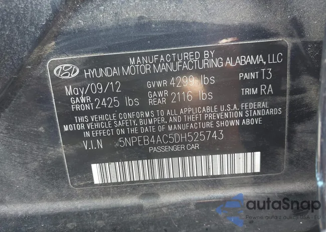 5NPEB4AC5DH525743: 42821565