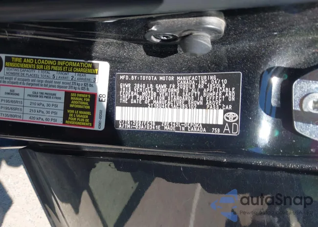 2T1BU4EE1AC385102: 42822969