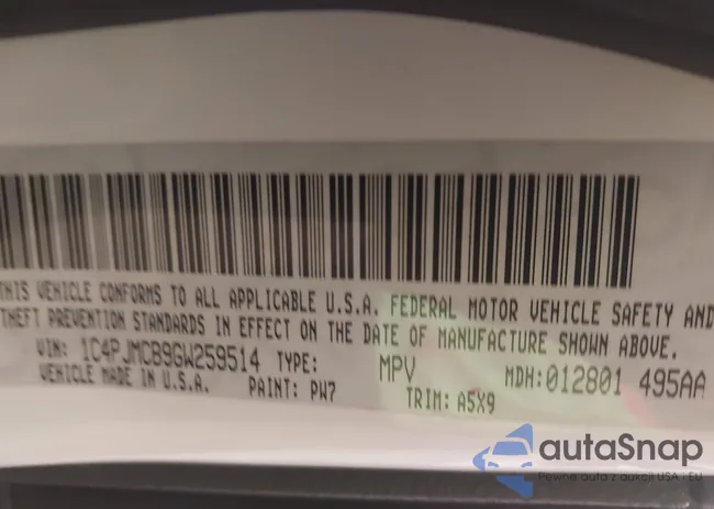 1C4PJMCB9GW259514: 42823335