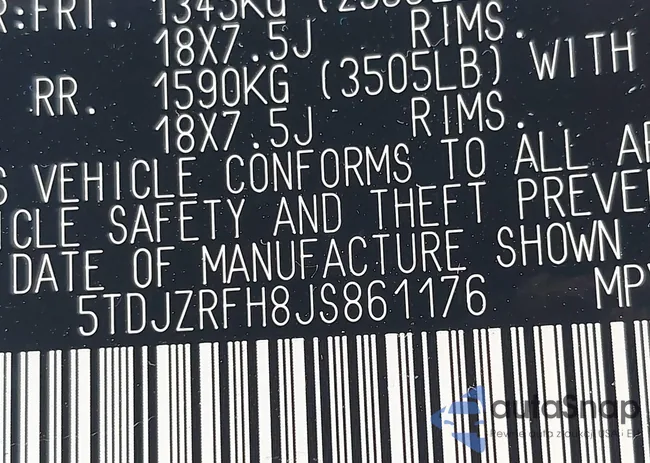 5TDJZRFH8JS861176: 42823406