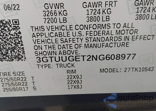 3GTUUGET2NG608977: 42822541