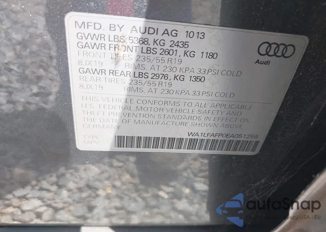 WA1LFAFP0EA051256: 42822679