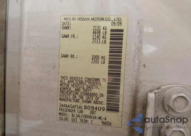 1N4AA5AP1AC809409: 42823933