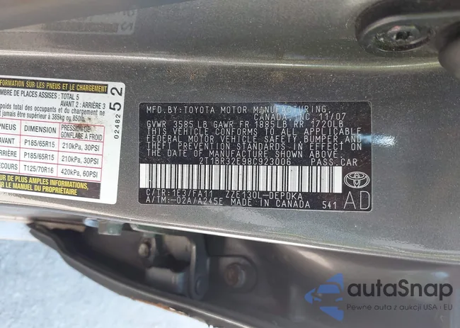 2T1BR32E98C923006: 42823951