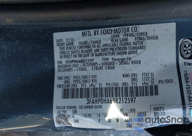 3FAHP0HA6BR212597: 42823993