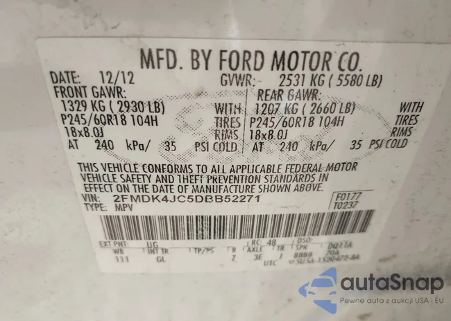 2FMDK4JC5DBB52271: 42824454