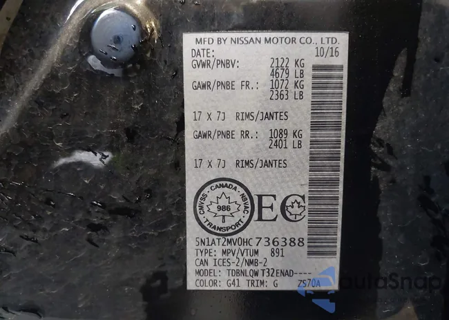 5N1AT2MV0HC736388: 42823498